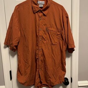 COLUMBIA GRT Omni Dry Men's Vented Hiking Fishing SHIRT 
Orange Plaid XL